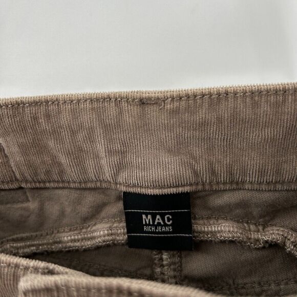 MAC RICH JEANS Women's Brown Pebble Stone Rich Slim Soft Corduroy Jeans Size 6 - Picture 8 of 10
